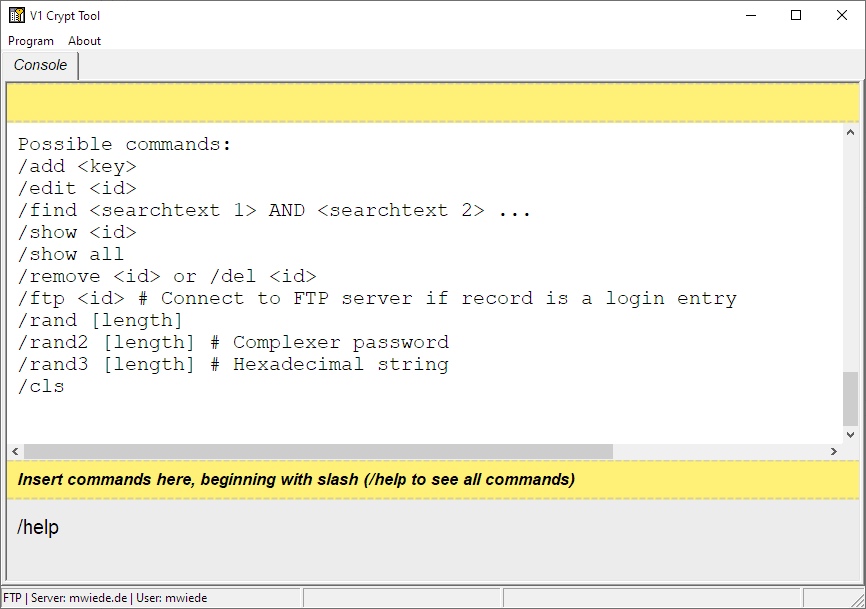 Password manager fow Windows based on OpenSSL