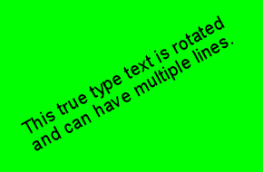 Image true type font